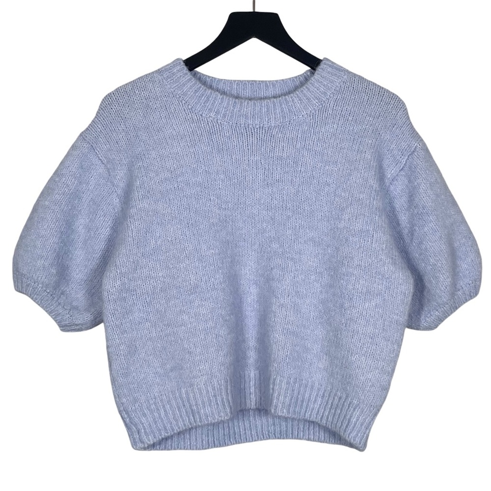 Zara Soft Feel Knit Short Sleeve Sweater Size M - Picture 7 of 7